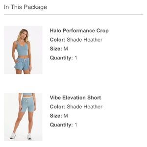 Shade heather vuori set